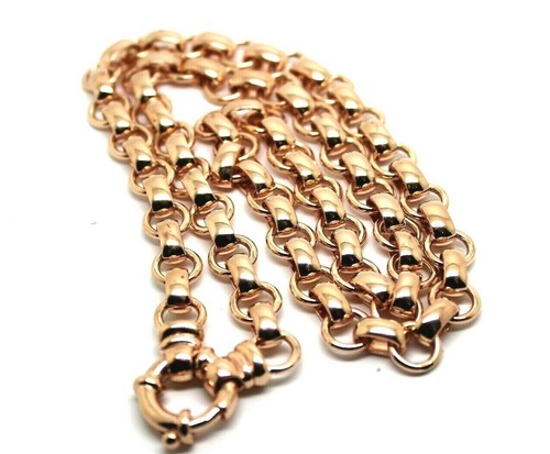 Oval Belcher Necklace Chain 