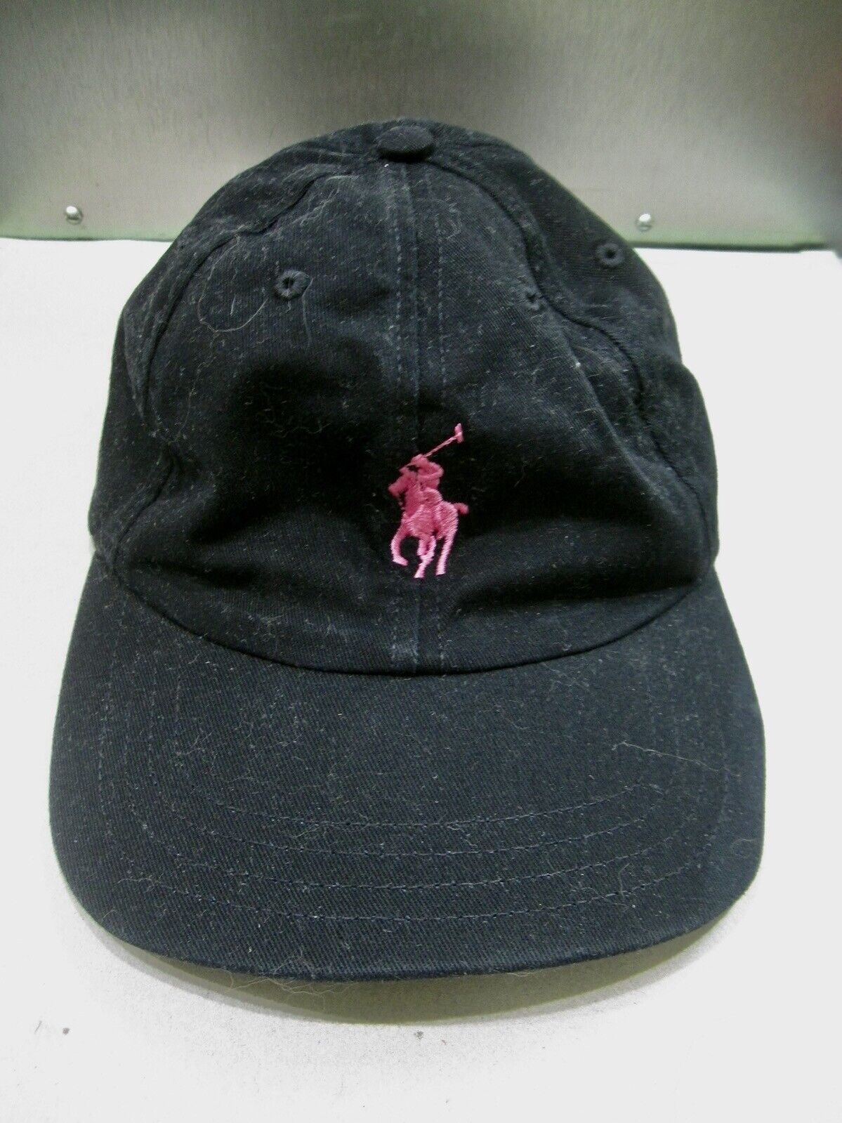 Ralph Label Black Label Pink Pony Black Cap Hat Adjustable Unisex Sale!!