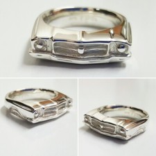 Holden HQ Front End Grille ring in Sterling Silver