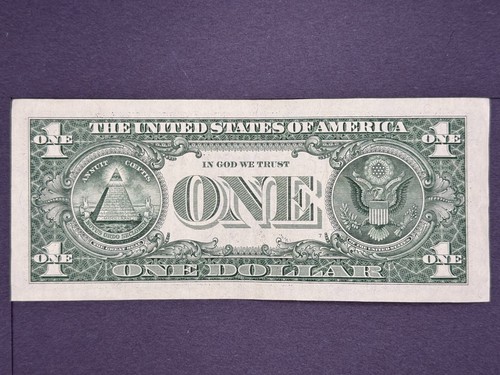 October 27, 2014 Birthday Note Fancy Serial Number One Dollar Bill - Picture 3 of 3