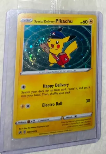 Special Delivery Pikachu Promo PSA Ready SWSH074 HOLO With SWIRL Sealed MINT