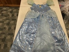 NWT DISNEY STORE PARKS CINDERELLA BALL GOWN HALLOWEEN COSTUME L 10 12