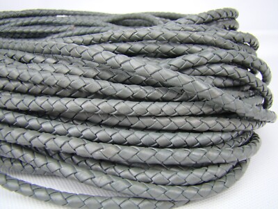 PATIKIL Cordon Rond En Cuir Tressé De 5 Mm Pour La Fabrication De