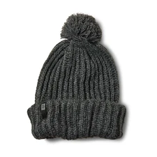 Fox Racing WOMENS Indio Pom Beanie Heather Grey One Size WAS $24.95