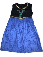 Princess Anna Frozen Sleeveless Dress Halloween Costume Dress-Up Play
