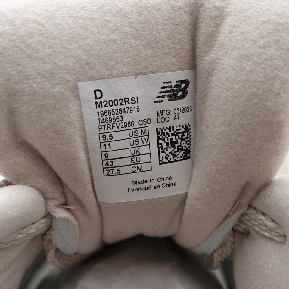 Zapatillas New Balance 2002R para hombre talla 9,5 M2002RSI madera a la deriva/arenisca Foto 2 de 4