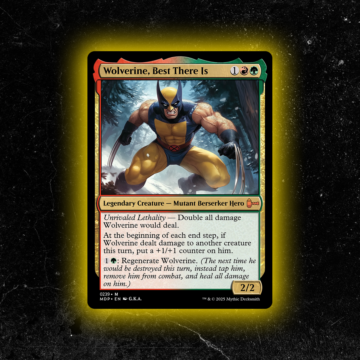 Wolverine, Best There Is - Custom Magic: The Gathering Card - High