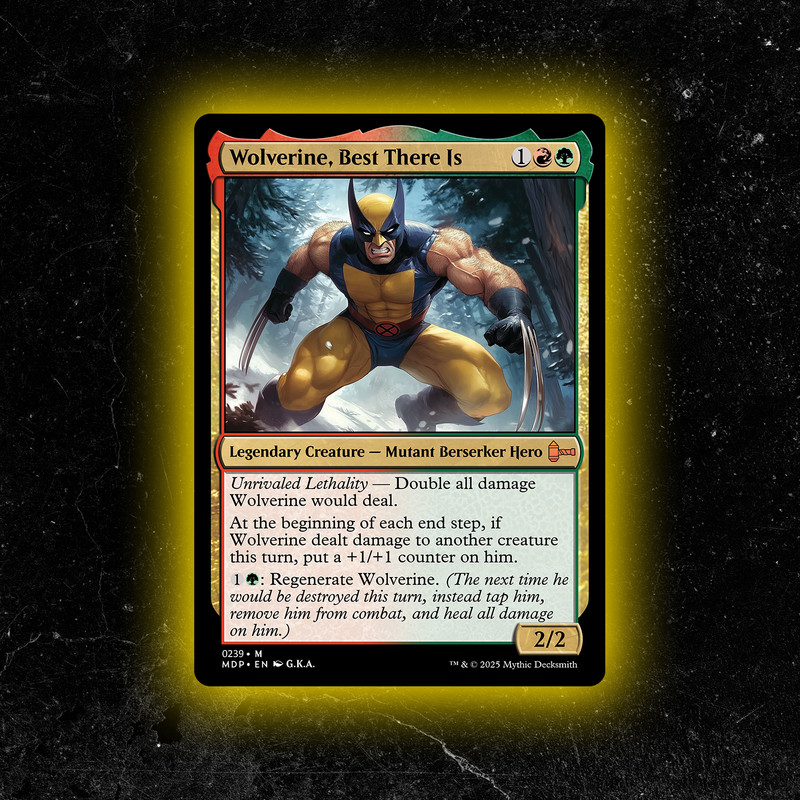 Wolverine, Best There Is - Custom Magic: The Gathering Card - High-Quality