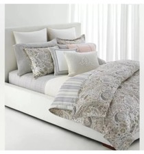 Ralph Lauren Estella Paisley King Duvet Cover Shams Sheets Pillows Set 9pc