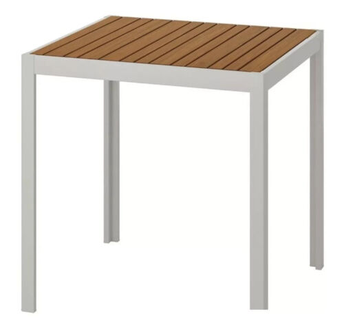 IKEA SJÄLLAND SJALLAND Tisch, Outdoor, hellbraun/grau 28"x 28"x 28 3/4" NEU