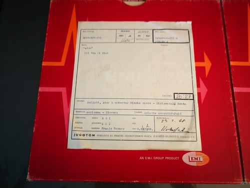 6 EMI Master tape Reel to reel 15IPS CCIR Verdi Aida Mehta Corelli Nilsson - Picture 5 of 20
