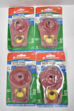 Lot of 4 Fluidmaster 5051 Universal Water Saving Long Life Toilet Flappers Red