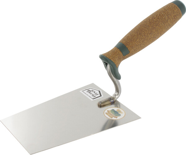 Kantige Kelle Stukkateurkelle Maurerkelle Kelle Edelstahl Mit Korkgriff 180 Mm-image