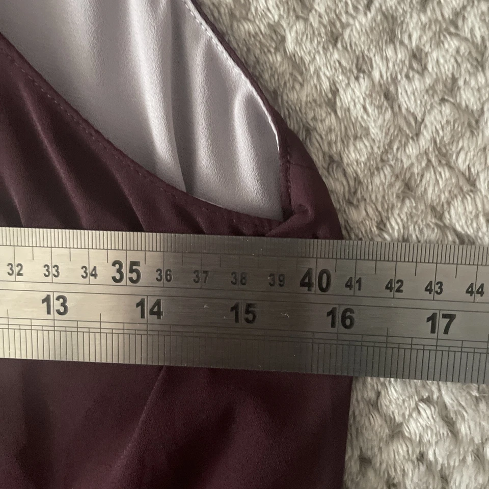 VESTIDO MUJER TENTADO TALLA PEQUEÑA SIN MANGAS MORADO CORTO Foto 4 de 4