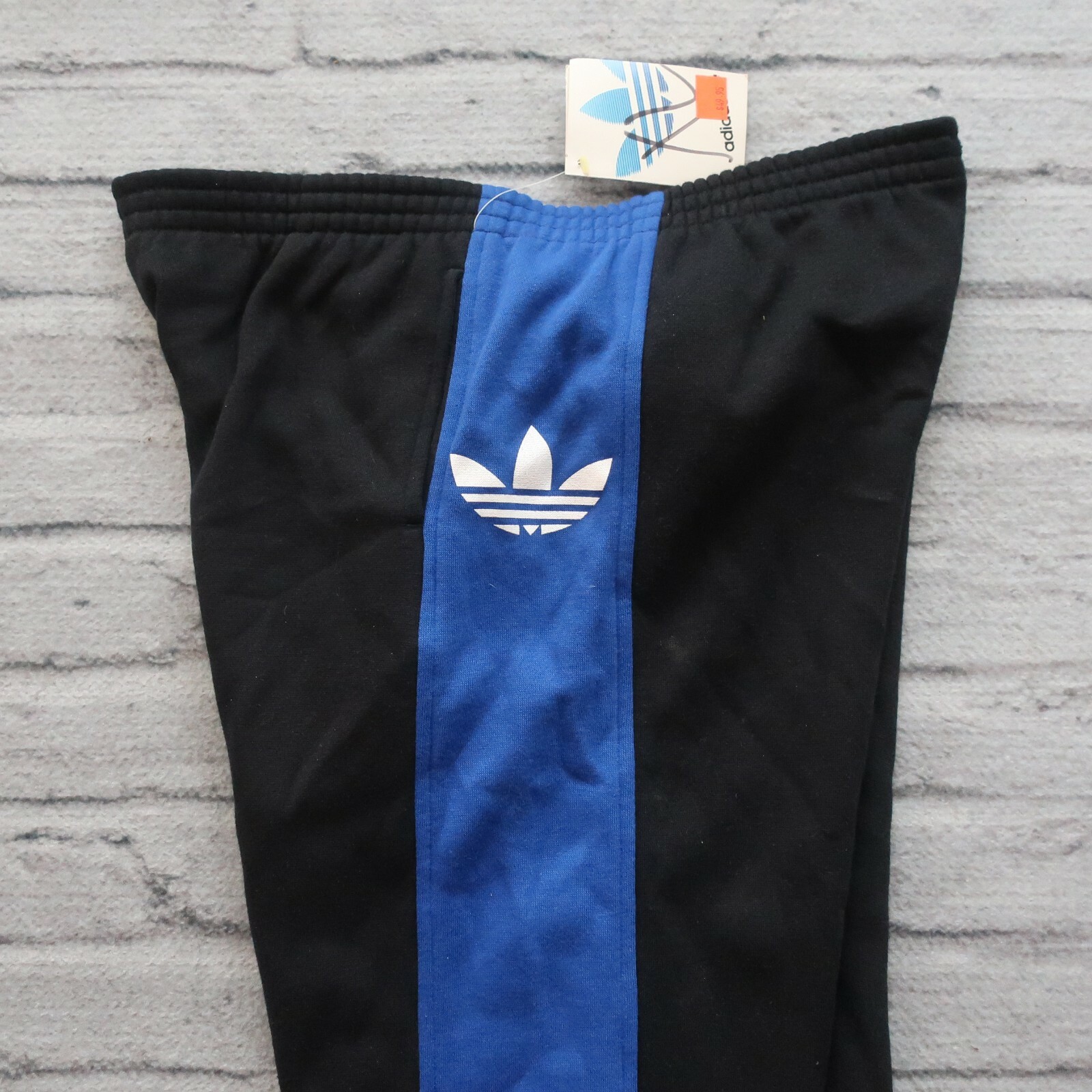 Vintage NEW 80s Adidas Big Logo Colorblock Track Sweatpants 
