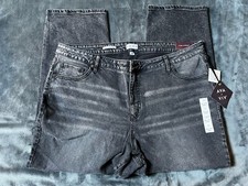 NWT Ava Viv High Rise Dark Wash Fitted Hip Thigh Flare Jeans Women's Sz 24