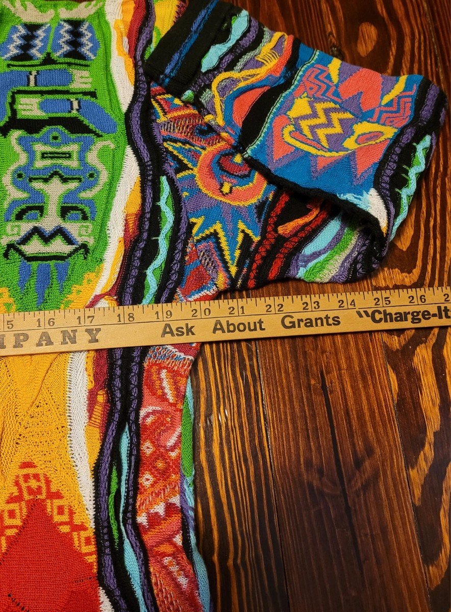 Vibrant Coogi Australia Sweater Tag S Can Fit Med, A True Grail Piece!