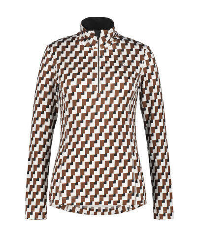 Luhta KARSTULA Skirolli Fleecepullover Midlayer Damen braun weiß schwarz - Bild 1 von 1