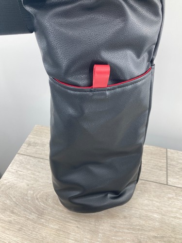 Seamus Golf Taylormade Team Stealth Black Red Leather Sunday Carry Bag 35 Inch - Picture 6 of 19