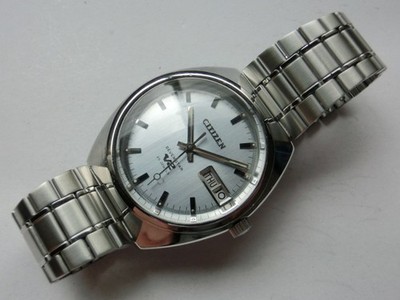 Citizen Seven Star V2 Automatic Day-Date 1970s Gray Dial 42mm Case Men's Watch
