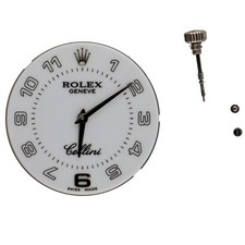 Orologio unisex ROLEX movimento originale Cellini Cal.1602 colore bianco SS...