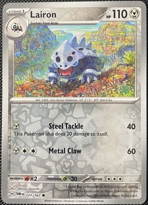 Lairon 121/167 Sv06: Twilight Masquerade Reverse Holo - Pokémon Card