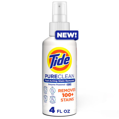 Tide PureClean Stain Remover Enzyme OXI Fast Acting Color Safe 4oz