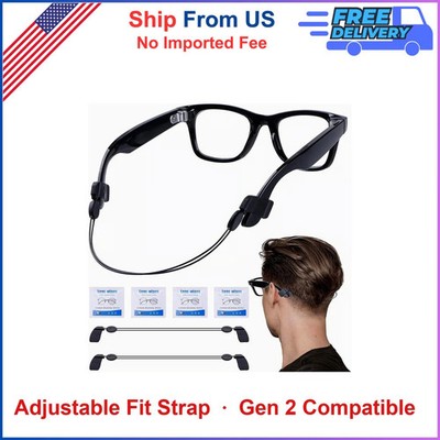 2 Pcs Adjustable Eyeglass Strap For Ray-Ban Meta Gen 2 Smart Glasses Accessories