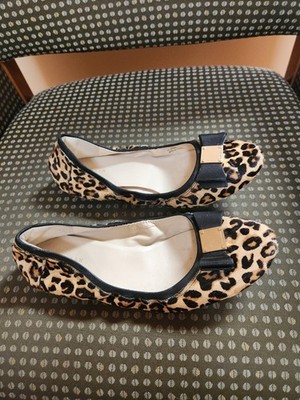Cole Haan Animal Print Floral Ballet Flats. Size 9. Pre-Owned. Excellent.