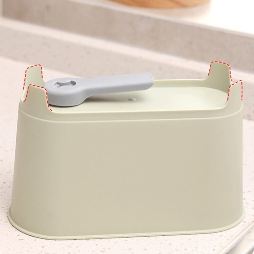 Pattumiera Sospesa Da Cucina - Set 3 Cestini Multifunzionali In PP, Per Rifiuti Organici O Piccoli Utensili, Colori Assortiti (blu, Rosa, Verde) - 2