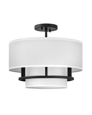 Black LED Semi-Flush Mount from the Graham Collection