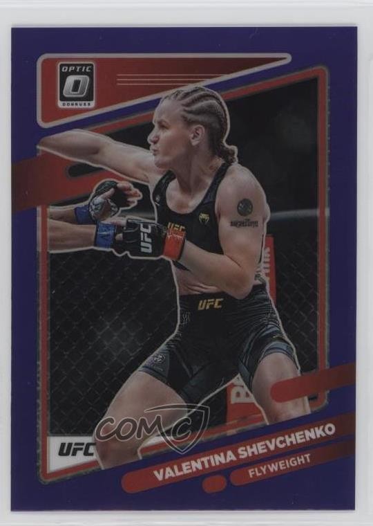 2022 Panini Donruss Optic UFC Purple Prizm Valentina Shevchenko #41 0zz3