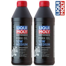 2x LIQUI MOLY 2715 Motorbike Fork Oil 10W Medium Motorrad Gabelöl vollsynth. 1L