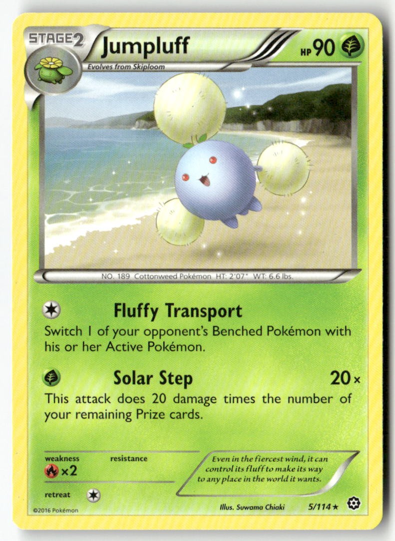 Jumpluff 5/114 Rare Steam Siege Pokemon Lightly Played