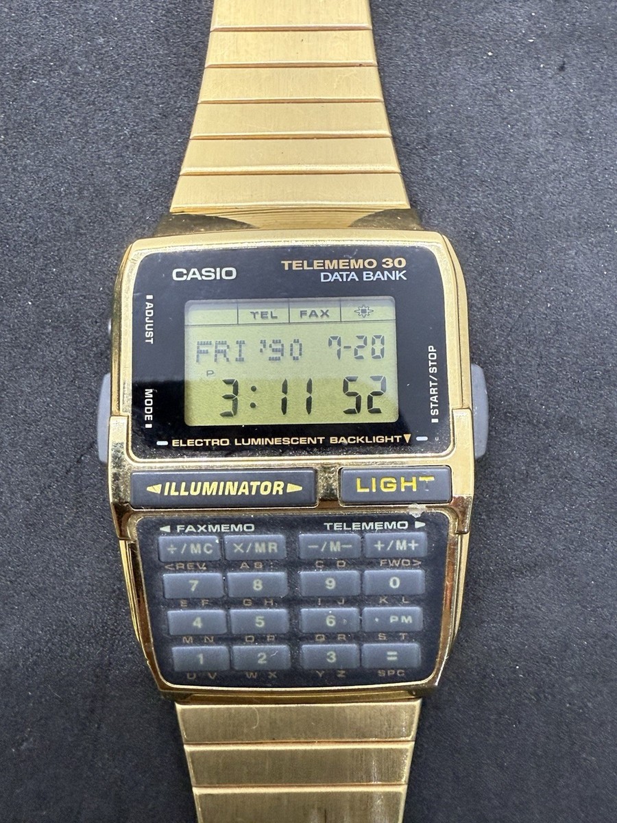 Casio Dbc-300 Telememo 30 Data Bank Calculator Watch Module 1253