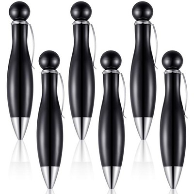 Outus 6 Pieces Short and Fat Ballpoint Pen for 6 Count (Pack of 1), Black