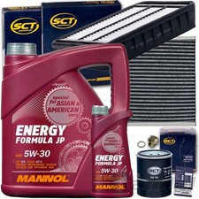 FILTERSET SATZ KIT+MANNOL 5W30 ÖL passend für MITSUBISHI LANCER 7 CX OUTLANDER 2