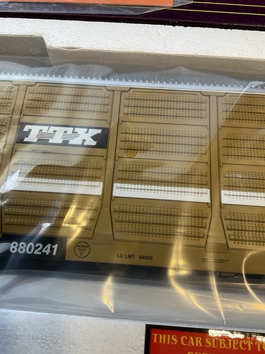 VINTAGE MTH 880242 BTTX TTX CORRUGATED AUTO CARRIER O SCALE NIB - Picture 9 of 21