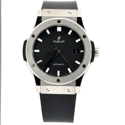 Hublot Classic Fusion 42mm Titanium Black Dial Automatic 542.N...