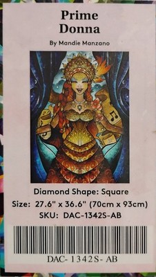 SEALED Diamond Art Club (DAC )- Prima Donna by Mandy Manzano, Square 