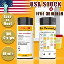MERYDI-URS-5K Urine Test Strips 5 Parameters Testing UTI, Protein, PH,Glucose,