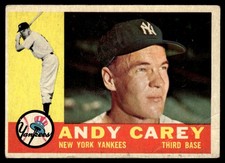1960 Topps Andy Carey - New York Yankees #196