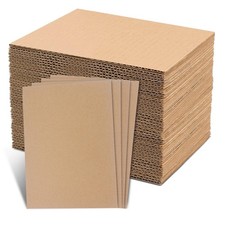 105 Pack Corrugated Cardboard Sheets 11 x 8.5 Inch - Thick/Thin Sheets for ...