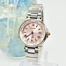 Citizen Solar Watch H240 T018238 Steel Silver Pink Dial 15cm Wristband