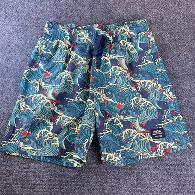 WeSC Austin Koi AOP Pull-On Woven Swim Short Unisex 27x6.5 Multicolor Fish Print