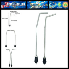 2Pcs Bass Drum Spurs Legs Bent Metal Floor Tom Legs Bass Kick Drum Legs for Tom