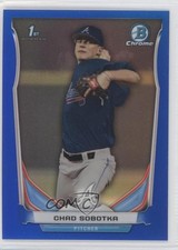 2014 Bowman Draft Chrome Blue Refractor 215/399 Chad Sobotka #CDP87 0l2