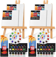 Set of 2 Acrylic Painting Kits for Adults and Couples, Sip and Paint Kit for Dat