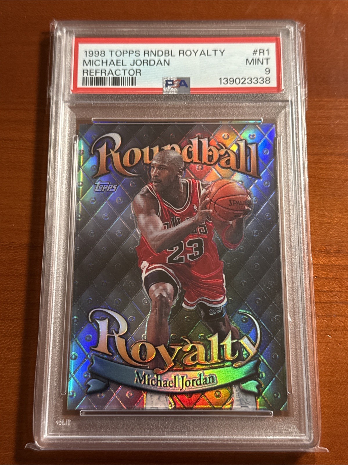 1998-99 Topps Roundball Royalty Michael Jordan #R1 Refractor PSA 9 MINT