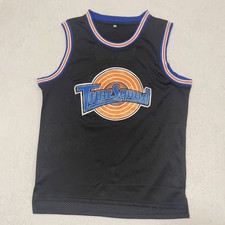 Bugs 1 Basketball Jersey Tune Squad Looney Toons Space Jam Adult L Black